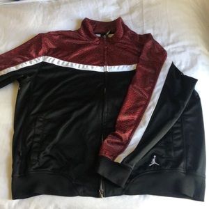 Red white and black vintage elephant Jordan jacket